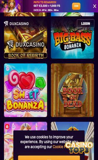 duxcasino casino bonus en