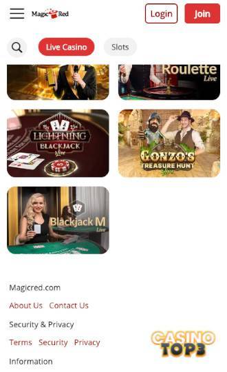 Magicred Casino review 3